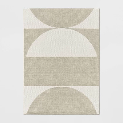 Grace Geo Circle Indoor/Outdoor Rug - Tan - Project 62™ 7 Grace Geo Circle Indoor/Outdoor Rug - Tan - Project 62™ - Image 5