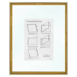 8" X 10" Float Thin Metal Gallery Frame Brass - Project 62™ 9 8" X 10" Float Thin Metal Gallery Frame Brass - Project 62™ -Project 62 GUEST 00dedfe9 d7c0 48ee b019 54278066436b