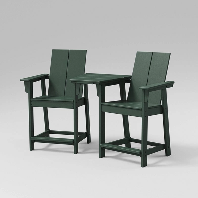 Moore 3pc POLYWOOD Patio Counter Chair Set With Connecting Table - Project 62™ 6 Moore 3pc POLYWOOD Patio Counter Chair Set With Connecting Table - Project 62™ - Image 4