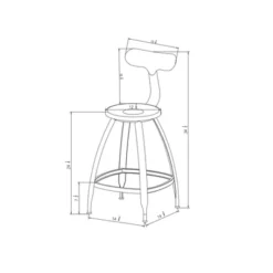 Seidler Architect Industrial Counter Height Barstool Black - Project 62™ 9 Seidler Architect Industrial Counter Height Barstool Black - Project 62™ -Project 62 GUEST 1826fd44 b2f5 4927 8d9a b4327fda6910