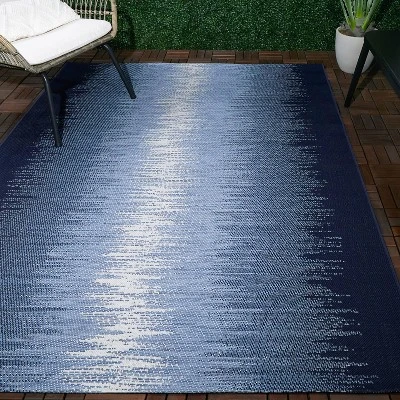 Indigo Ombre Outdoor Rug Blue - Project 62™ 3 Indigo Ombre Outdoor Rug Blue - Project 62™