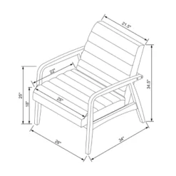 Northway Channel Tufted Wood Armchair Brown Faux Leather - Project 62™ 15 Northway Channel Tufted Wood Armchair Brown Faux Leather - Project 62™ -Project 62 GUEST 1f876303 a96c 4929 bdf8 23075bc31076