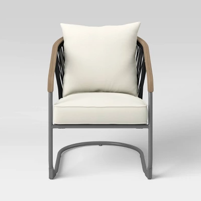 2pc Apex Mixed Materials Motion Outdoor Patio Chairs, Club Chairs Brown - Project 62™ 5 2pc Apex Mixed Materials Motion Outdoor Patio Chairs, Club Chairs Brown - Project 62™ - Image 3