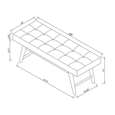 Copan Mid Century Bench Beige - Project 62™ 8 Copan Mid Century Bench Beige - Project 62™ - Image 6