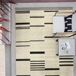 7' X 10' Outdoor Rug Multitier Bars Gray/Cream - Project 62™ 10 7' X 10' Outdoor Rug Multitier Bars Gray/Cream - Project 62™ -Project 62 GUEST 2fe2967b 1706 430c a81a f5d1b5bf2b5f