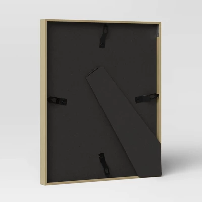 10.4" X 12.4" Matted To 8" X 10" Thin Metal Tabletop Frame Brass - Project 62™ 5 10.4" X 12.4" Matted To 8" X 10" Thin Metal Tabletop Frame Brass - Project 62™ - Image 3