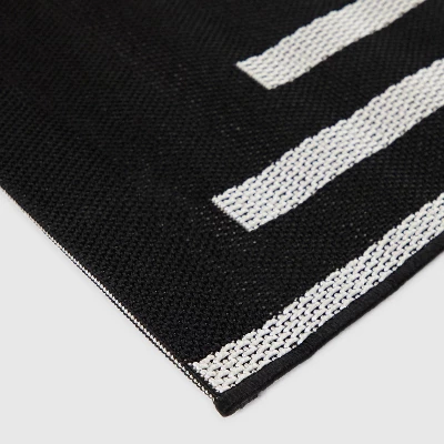 Geo Grace Indoor/Outdoor Rug - Black/White - Project 62™ 5 Geo Grace Indoor/Outdoor Rug - Black/White - Project 62™ - Image 3