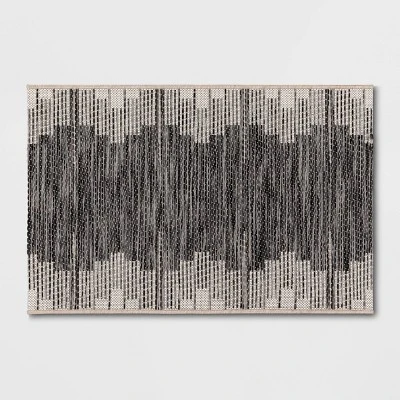 Graphic Steps Outdoor Rug Black - Project 62™ 5 Graphic Steps Outdoor Rug Black - Project 62™ - Image 3