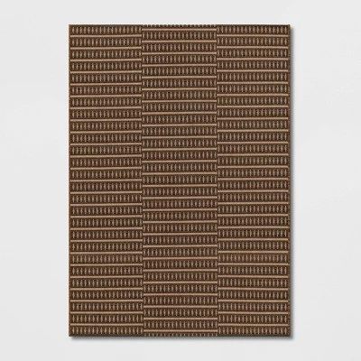 Shifted Geo Stripe Outdoor Rug Tan - Project 62™ 7 Shifted Geo Stripe Outdoor Rug Tan - Project 62™ - Image 5