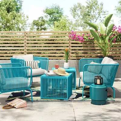 Fisher Patio Loveseat - Blue-Green - Project 62™ 3 Fisher Patio Loveseat - Blue-Green - Project 62™