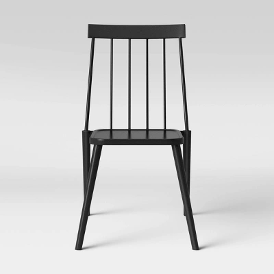 4pc Windsor Outdoor Patio Dining Chairs Stacking Chairs Black - Project 62™ 4 4pc Windsor Outdoor Patio Dining Chairs Stacking Chairs Black - Project 62™ - Image 2