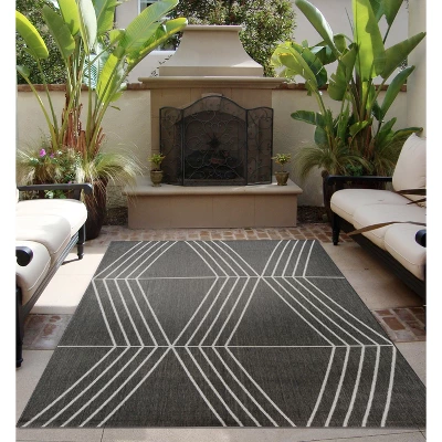 5' X 7' Tilt Outdoor Rug Gray - Project 62™ 6 5' X 7' Tilt Outdoor Rug Gray - Project 62™ - Image 4