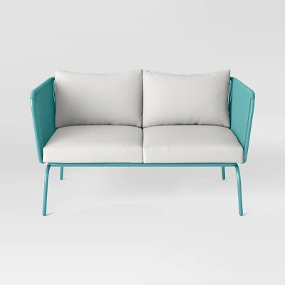 Fisher Patio Loveseat - Blue-Green - Project 62™ 4 Fisher Patio Loveseat - Blue-Green - Project 62™ - Image 2