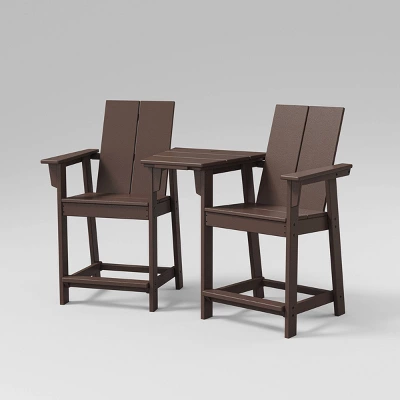 Moore 3pc POLYWOOD Patio Counter Chair Set With Connecting Table - Project 62™ 8 Moore 3pc POLYWOOD Patio Counter Chair Set With Connecting Table - Project 62™ - Image 6