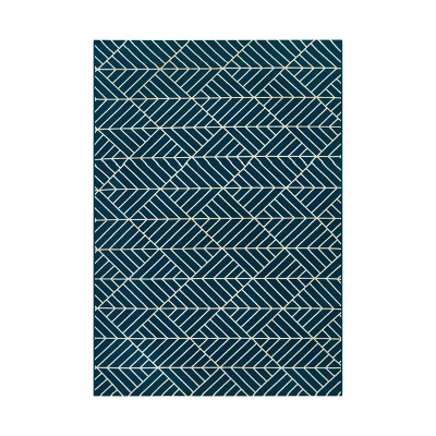 Zig Zag Geo Outdoor Rug Teal - Project 62™ 7 Zig Zag Geo Outdoor Rug Teal - Project 62™ - Image 5