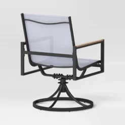 2pc Henning Swivel Outdoor Patio Dining Chairs Rocking Chairs Black - Project 62™ 9 2pc Henning Swivel Outdoor Patio Dining Chairs Rocking Chairs Black - Project 62™ -Project 62 GUEST 957c3148 13aa 4f30 8f50 cb97cb144289