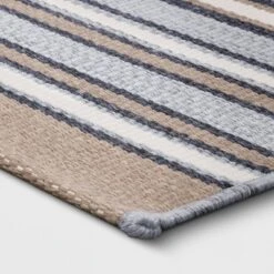 5' X 7' Woven Striped Outdoor Rug Ivory/Gray - Project 62™ 6 5' X 7' Woven Striped Outdoor Rug Ivory/Gray - Project 62™ -Project 62 GUEST 9c55d118 181c 4be0 a33b 2073f76792c5