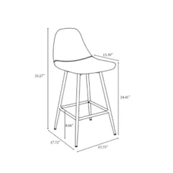 Copley Upholstered Counter Height Barstool - Project 62™ 27 Copley Upholstered Counter Height Barstool - Project 62™ -Project 62 GUEST 9d07e394 0f86 4a8f 89eb c4e2fc0b8971