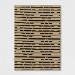 Grace Broken Geometrical Indoor/Outdoor Rug Black/Tan - Project 62™ 9 Grace Broken Geometrical Indoor/Outdoor Rug Black/Tan - Project 62™ -Project 62 GUEST a7679698 f002 4f52 a3e7 ea7816bdd4c4