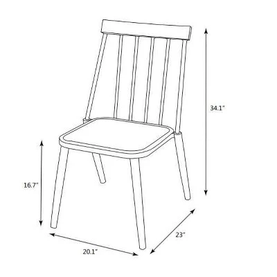 4pc Windsor Outdoor Patio Dining Chairs Stacking Chairs Black - Project 62™ 7 4pc Windsor Outdoor Patio Dining Chairs Stacking Chairs Black - Project 62™ - Image 5