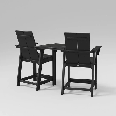 Moore 3pc POLYWOOD Patio Counter Chair Set With Connecting Table - Project 62™ 3 Moore 3pc POLYWOOD Patio Counter Chair Set With Connecting Table - Project 62™