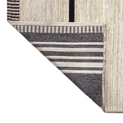 9' X 12' Multi-Tier Bars Outdoor Rug Gray/Cream - Project 62™ 4 9' X 12' Multi-Tier Bars Outdoor Rug Gray/Cream - Project 62™ - Image 2