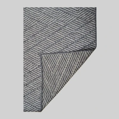 7' X 10' Seagull Stripe Outdoor Rug Gray - Project 62™ 4 7' X 10' Seagull Stripe Outdoor Rug Gray - Project 62™ - Image 2