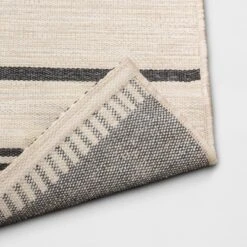 5' X 7' Outdoor Rug Multitier Bars Gray/Cream - Project 62™ 7 5' X 7' Outdoor Rug Multitier Bars Gray/Cream - Project 62™ -Project 62 GUEST c2325b56 e309 463f a920 4787612d8cd9