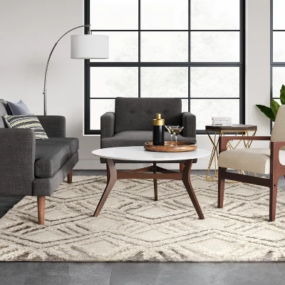 7'x10' Moroccan Shag Tufted Area Rug Cream - Project 62™ 4 7'x10' Moroccan Shag Tufted Area Rug Cream - Project 62™ - Image 2