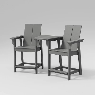 Moore 3pc POLYWOOD Patio Counter Chair Set With Connecting Table - Project 62™ 9 Moore 3pc POLYWOOD Patio Counter Chair Set With Connecting Table - Project 62™ - Image 7