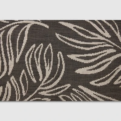 9' X 12' Leaves Outdoor Rug Black - Project 62™ 4 9' X 12' Leaves Outdoor Rug Black - Project 62™ - Image 2
