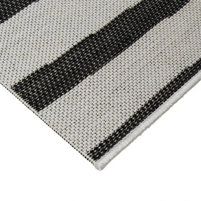 7'x10' Mod Directional Lines Outdoor Rug Black - Project 62™ 3 7'x10' Mod Directional Lines Outdoor Rug Black - Project 62™