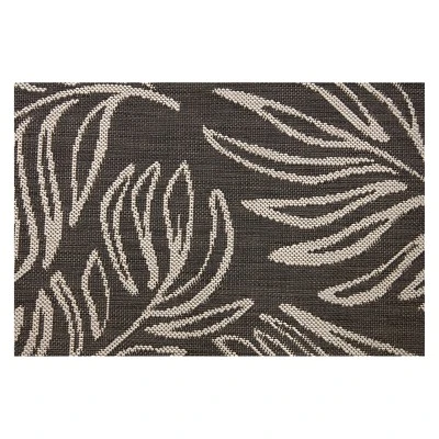 30" X 50" Leaves Outdoor Rug Black - Project 62™ 5 30" X 50" Leaves Outdoor Rug Black - Project 62™ - Image 3