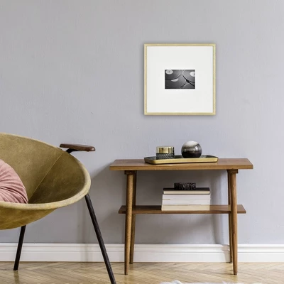 12.9" X 12.9" Matted To 4" X 6" Thin Metal Gallery Frame Brass - Project 62™ 5 12.9" X 12.9" Matted To 4" X 6" Thin Metal Gallery Frame Brass - Project 62™ - Image 3